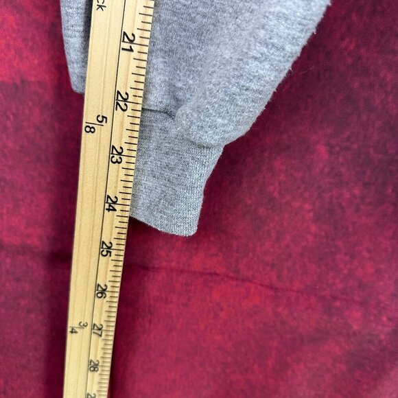 CHAMPION UNISEX GREY ZIP-UP HOODIE WITH BTG LOGO, 2 POCKETS, FLEECE INTERIOR, L - Picture 7 of 10